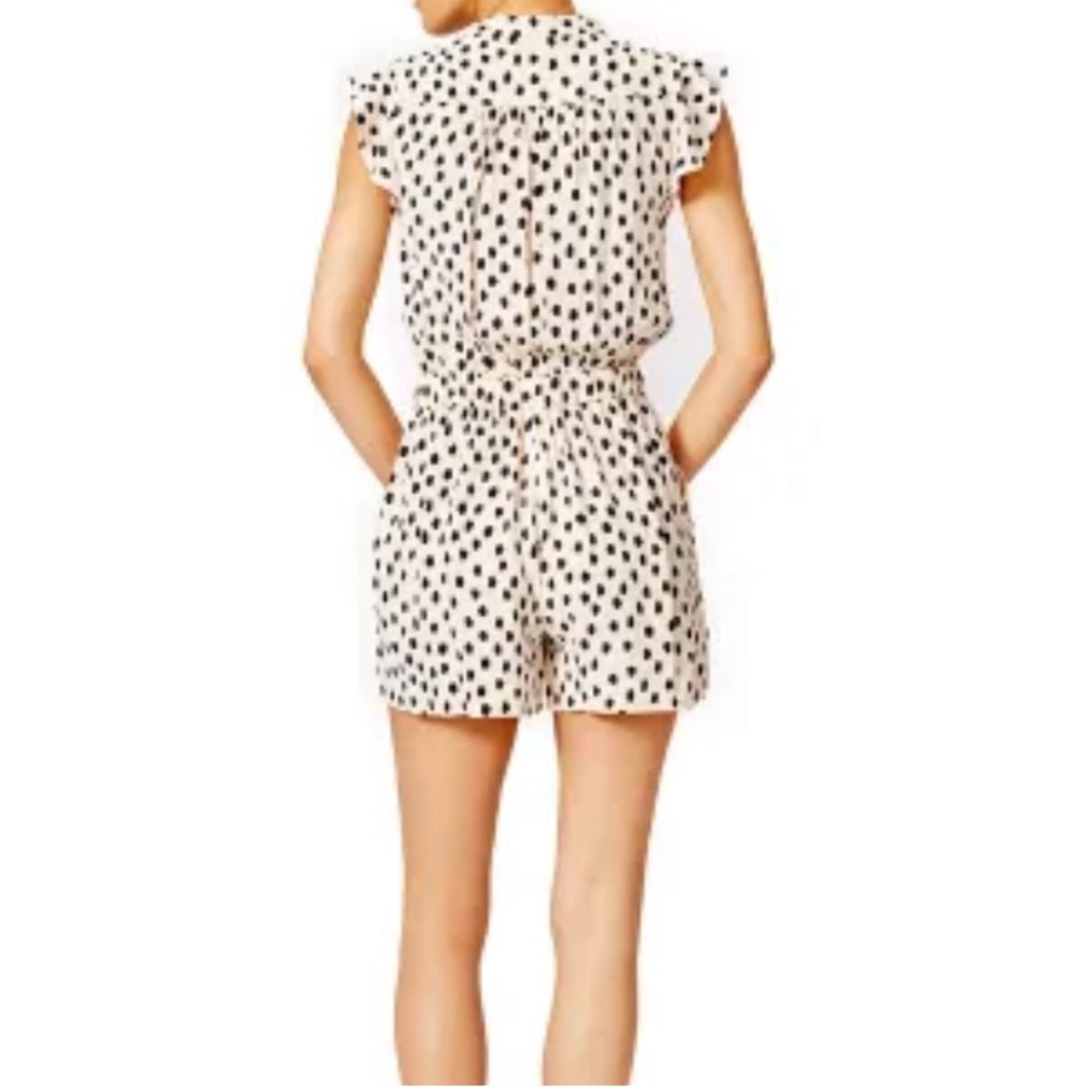 Kate Spade New York Leopard Dot Crepe Romper  Size 12 - Picture 5 of 15